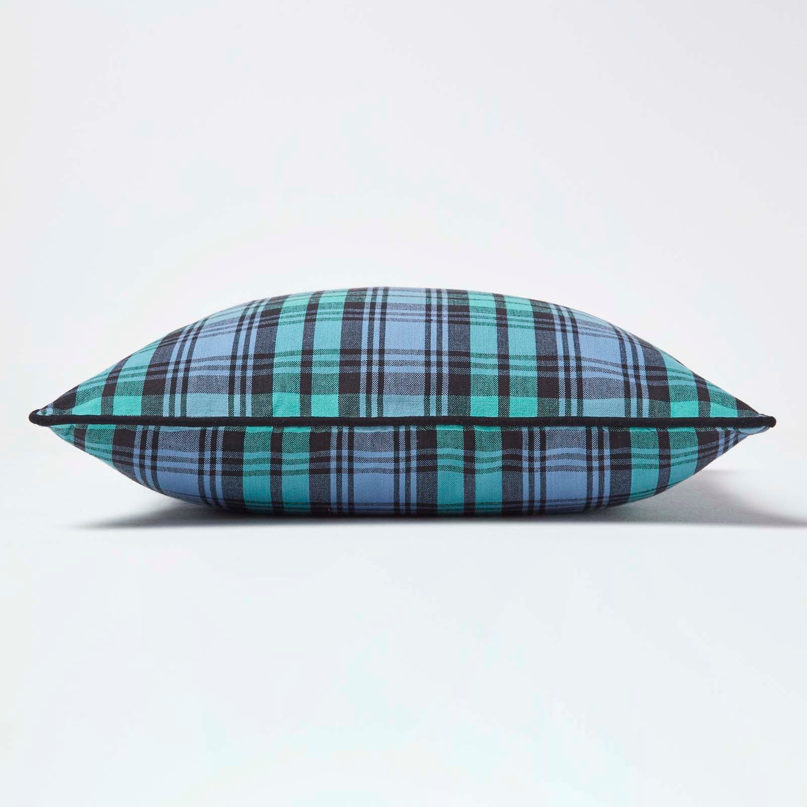 Tartan Check Cotton Cushion Cover | 45cm x 45cm | Blackwatch