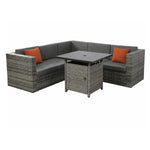 Indoor & Outdoor Living Ascot Fire Pit Garden Set