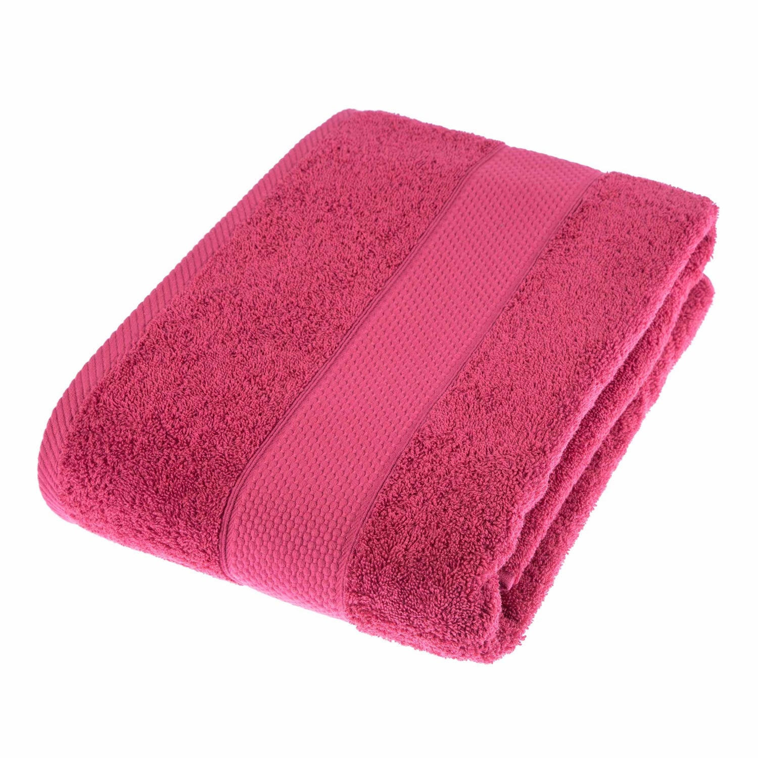 Turkish Cotton 500gsm Towel | Bath Sheet | Raspberry