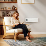 2000w Ceramic Electric Heater With Fan, Wall Heater | White