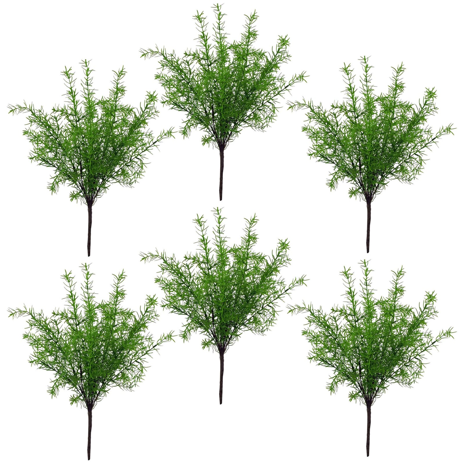 6 X 45cm Artificial Asparagus Fern Plant