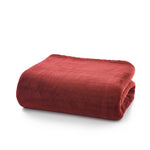 Snuggle Touch Microfibre Supersoft Fleece Throw | 140cm x 180cm | Burgundy