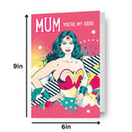 Wonder Woman 'you're My Hero' Mother's Day Card Official Product