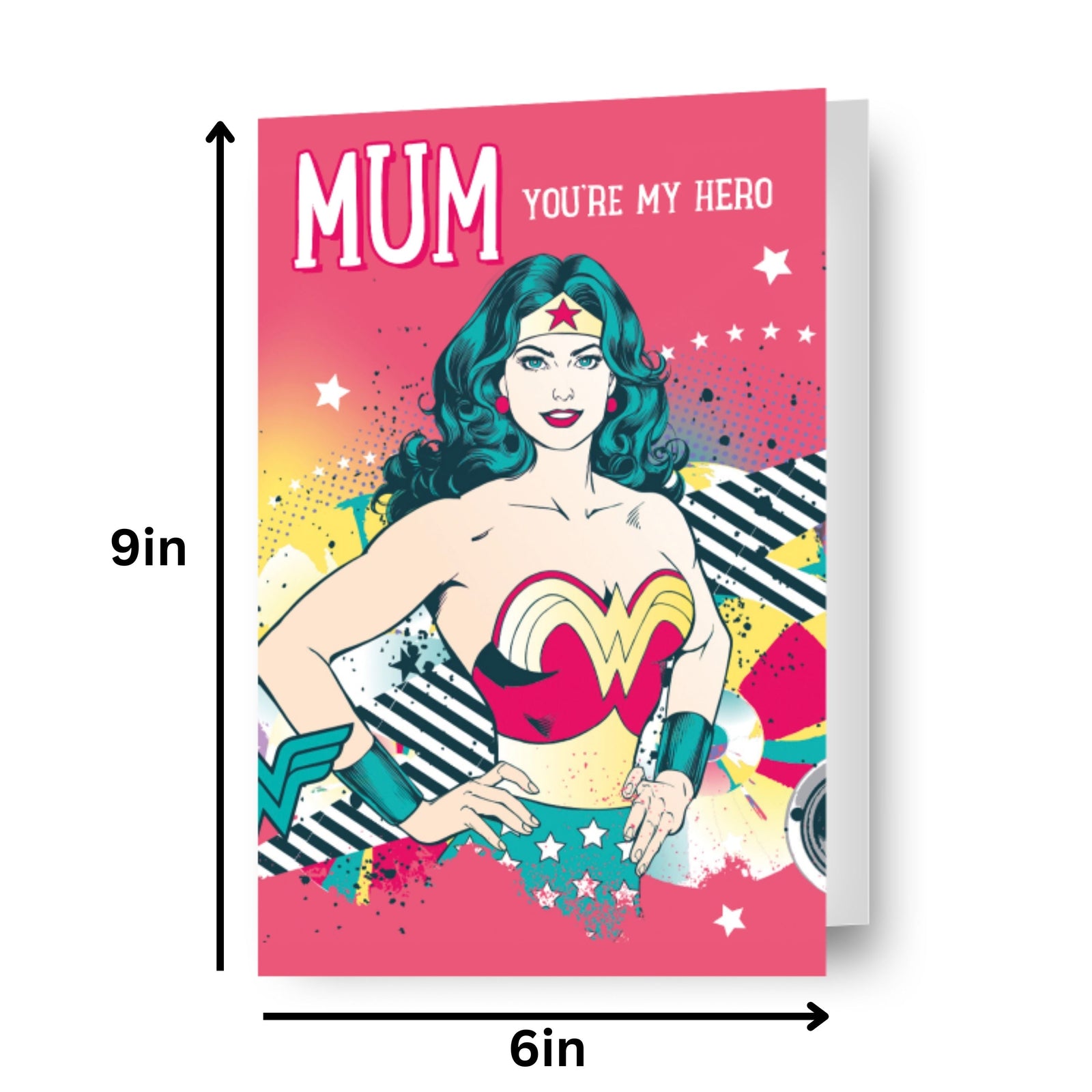 Wonder Woman 'you're My Hero' Mother's Day Card Official Product