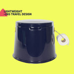 Hillington Portable Outdoor Toilet With Lid