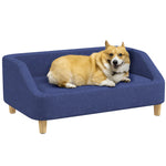 Dog Sofa Bed Cat Sofa W/ Soft Cushion For Small Medium Large Dogs | Blue