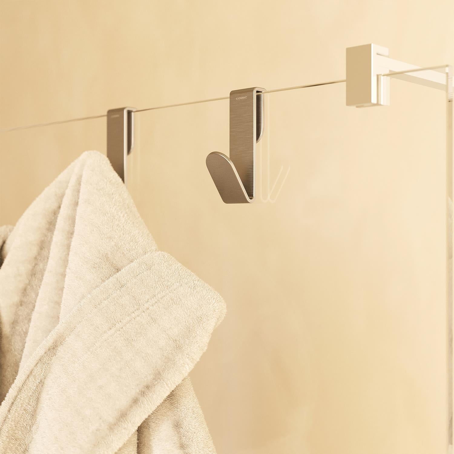 Towel Hook, Robe Hook, Coat Hook 2 Pieces Chrome, Architect S+ Collection