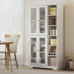 172cm Tall Kitchen Cupboard, Pantry Storage Cabinet | White