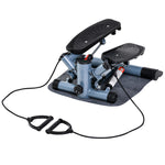 Stepper Machine With Resistance Bands And Cushion Mat | Black