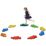 6/9pcs Kids Crocodile Stepping Stones W/ Anti-slip Edge, Indoor And Outdoor | Large | Multi Colour