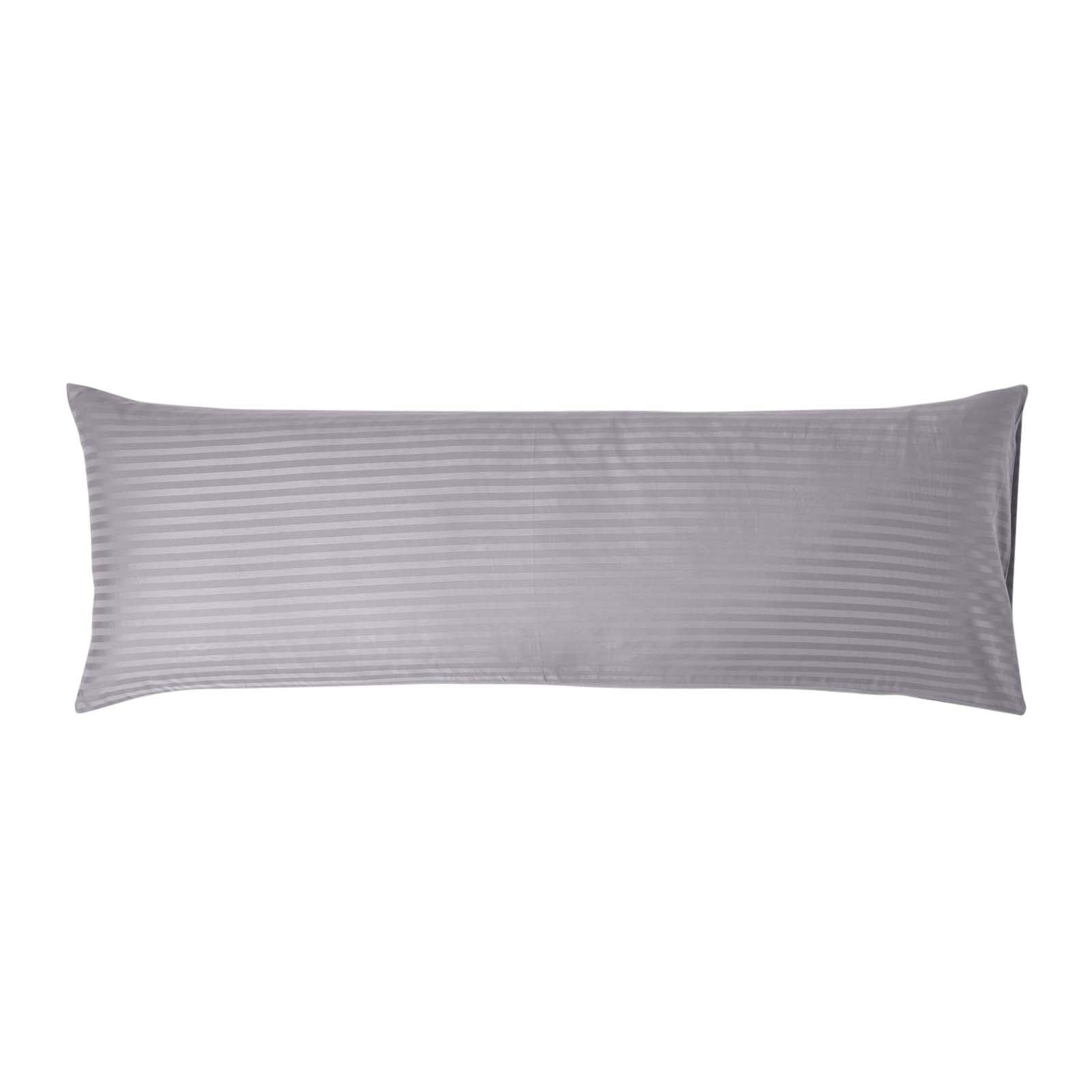 Egyptian Cotton Satin Stripe Housewife Pillowcase 330 Tc | Body | Grey