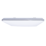 Palermo Modern White Led Ceiling Lamp Included Remote With Adjustable Brightness And Colour Temperature | 53cm | White
