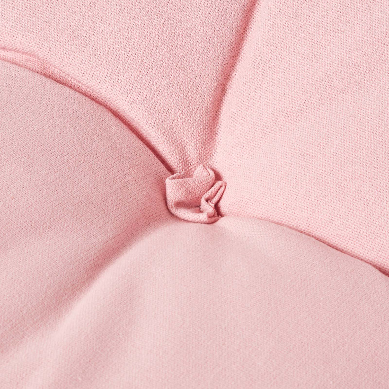 Cotton Back Support Thick Lumbar Cushion | Pink