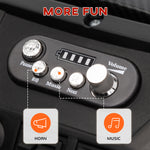 Aiyaplay 2 Seater 24v Kids Electric Car W/ Remote Control | Black