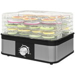 5 Tier Food Dehydrator, 245w For Drying Fruit, Meat, Vegetable, Black