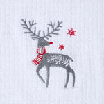 Terry Towelling Stag Christmas Tea Towel