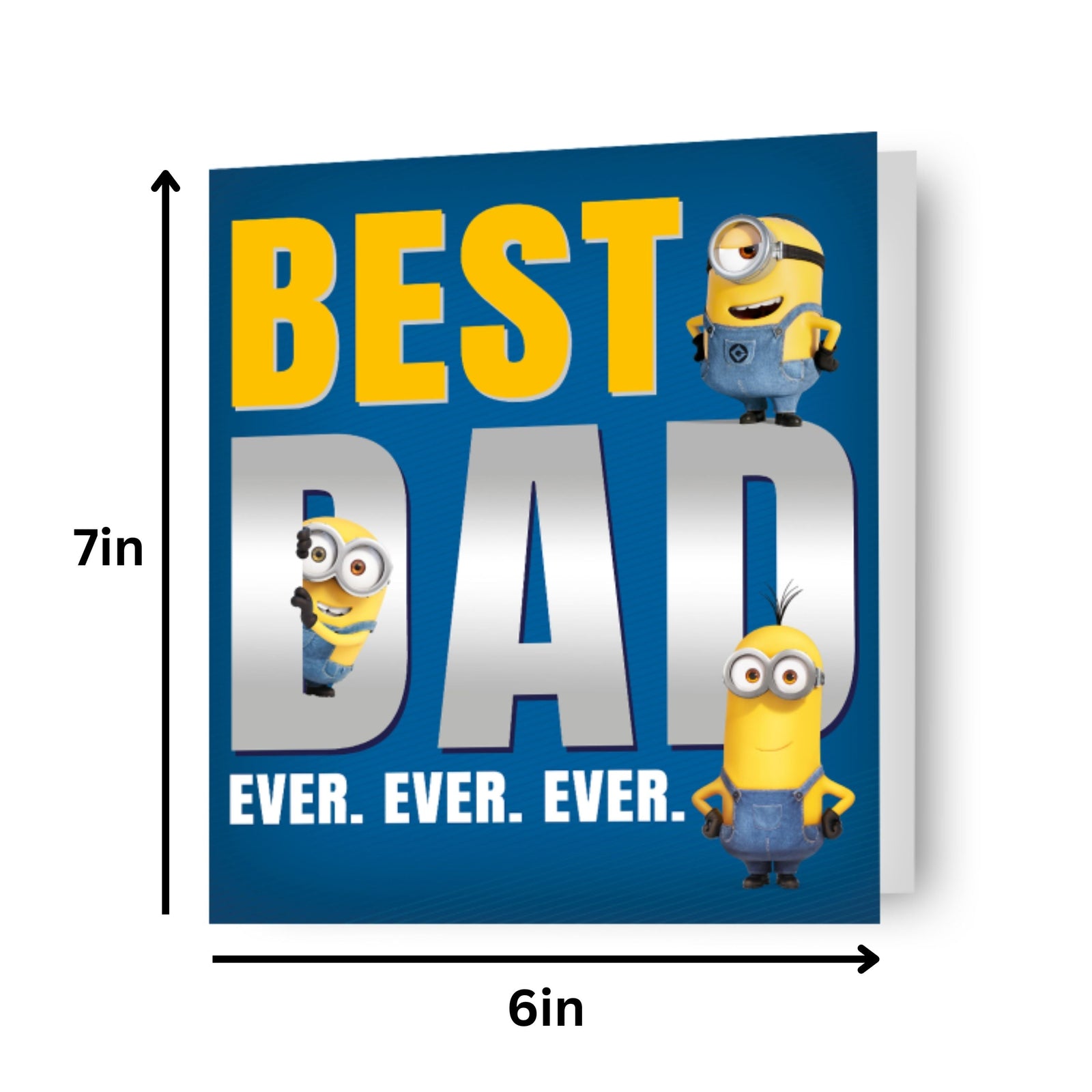 Minions 'best Dad Ever' Father's Day Card Official Product