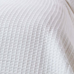 Organic Cotton Waffle Blanket/ Throw | 250cm x 230cm | White