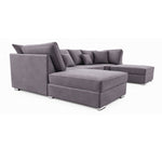 The Chelsea U-shaped Modular Corner Sofa With Deep Seat | 5 Seat | Light Grey