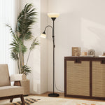 Mother-child Floor Lamp Duo Light With 3 Colour Temperatures | Black