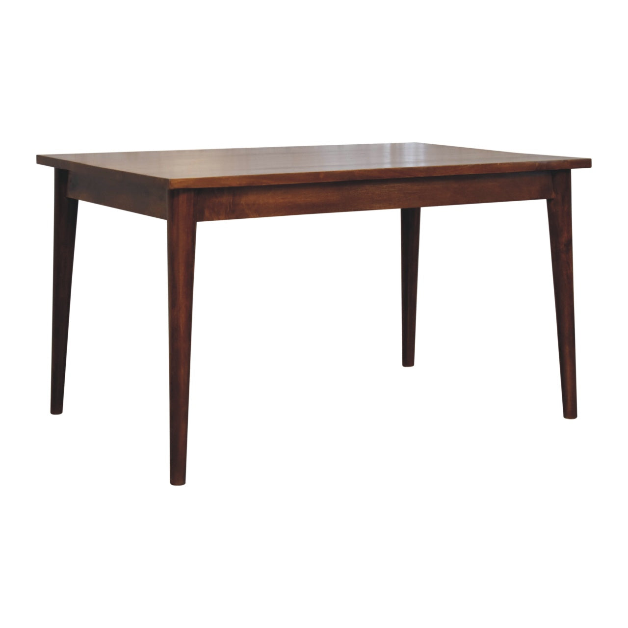 Solid Mango Wood Chestnut Nordic Dining Table
