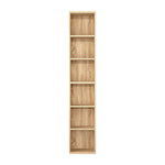 Bookcases Book Shelf Shelving Storage Unit Slim Wood Office Home | Brown