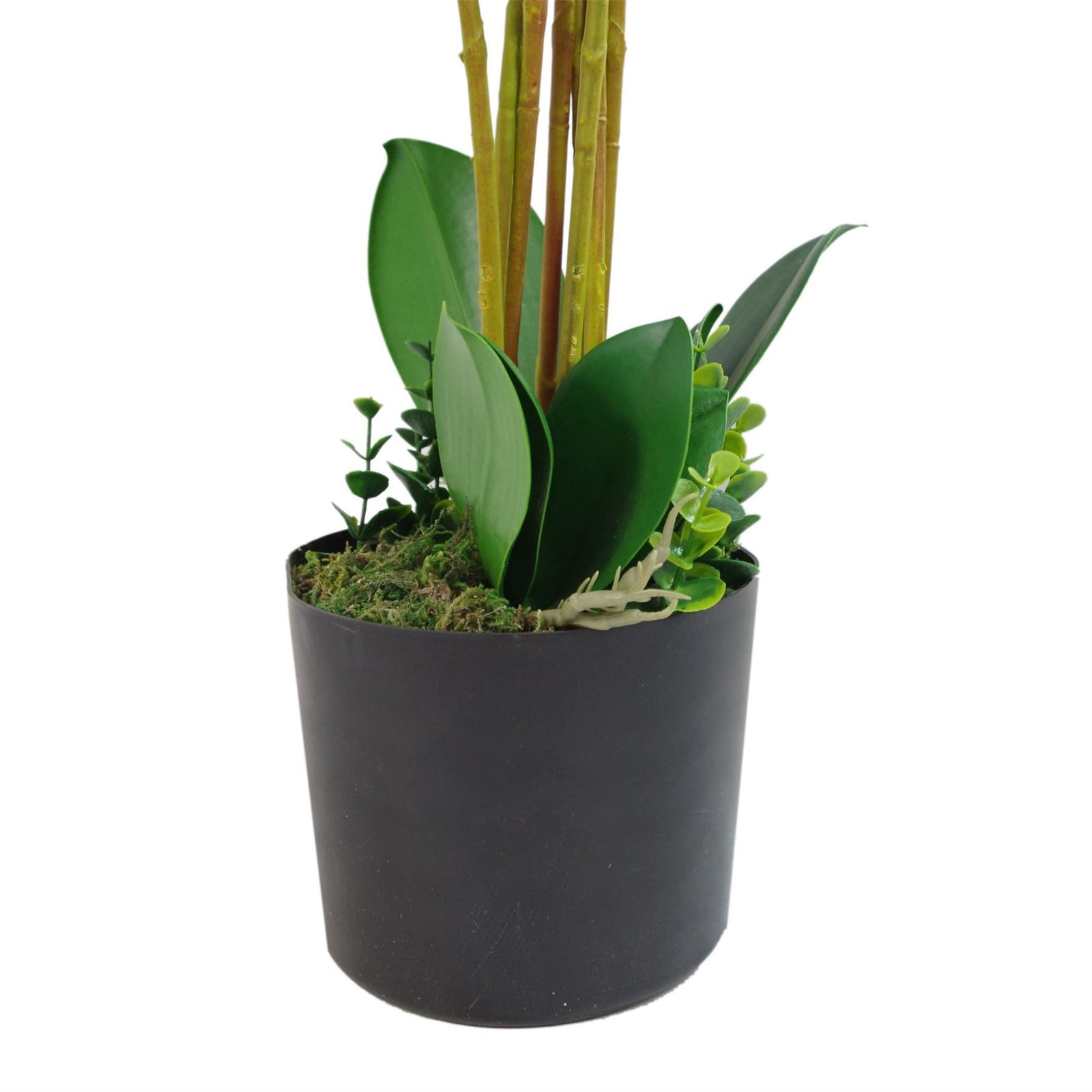 85cm  Design Uk Realistic Artificial Orchid Flower Display In Pot