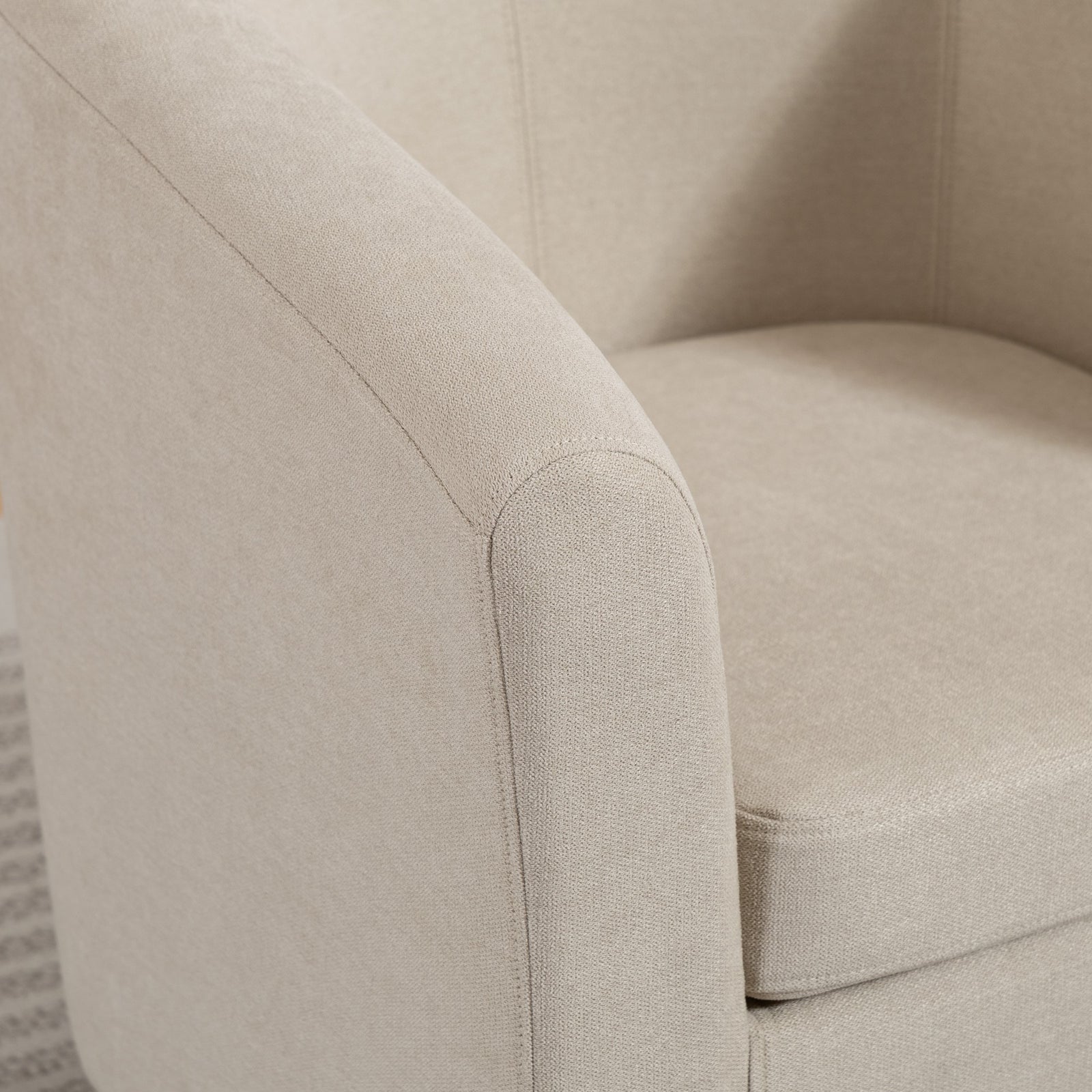 Beulah Fabric Accent Chair | Beige