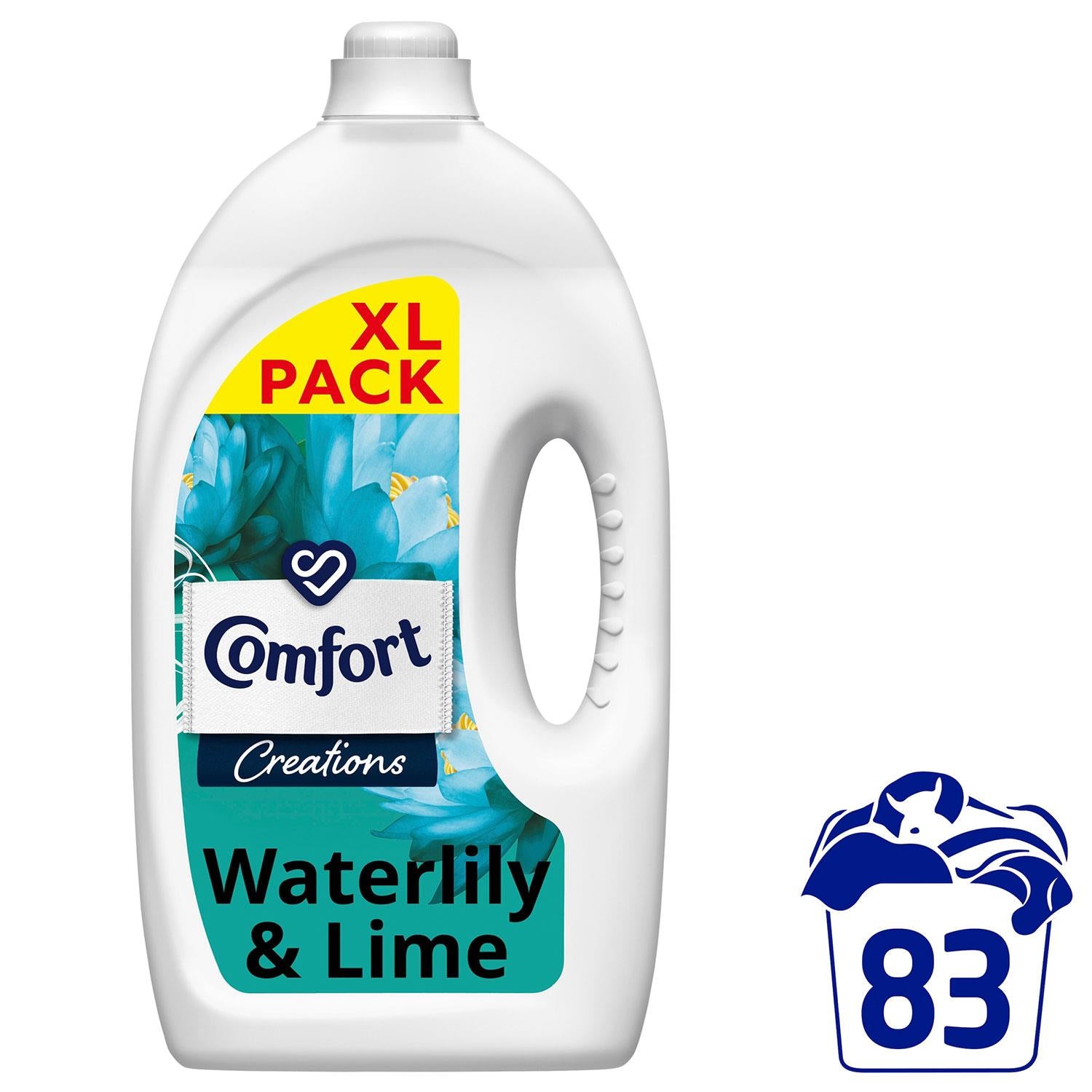 Fabric Conditioner Lasting Fragrance Waterlily & Lime 2.49l, 83w | Set of 4