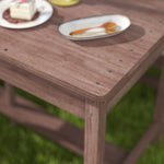 AIYAPLAY Kids Picnic Table, Wooden Kids Garden Furniture With Umbrella