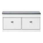Flip Down Shoe Bench Cabinet