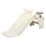 4-in-1 Kids Slide Set Basketball Hoop Ring Toss Foldable Indoor Playground | Beige