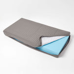 Quilted Cotton 2 Seater Orthopaedic Booster Cushion Cover | 50cm x 100cm | Grey