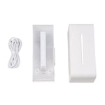 Ultrasonic Essential Oil Diffuser With Flame Effect, 7 Led Ambient Lights, Timer & Auto Shut-off | White