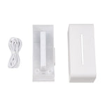 Ultrasonic Essential Oil Diffuser With Flame Effect, 7 Led Ambient Lights, Timer & Auto Shut-off | White