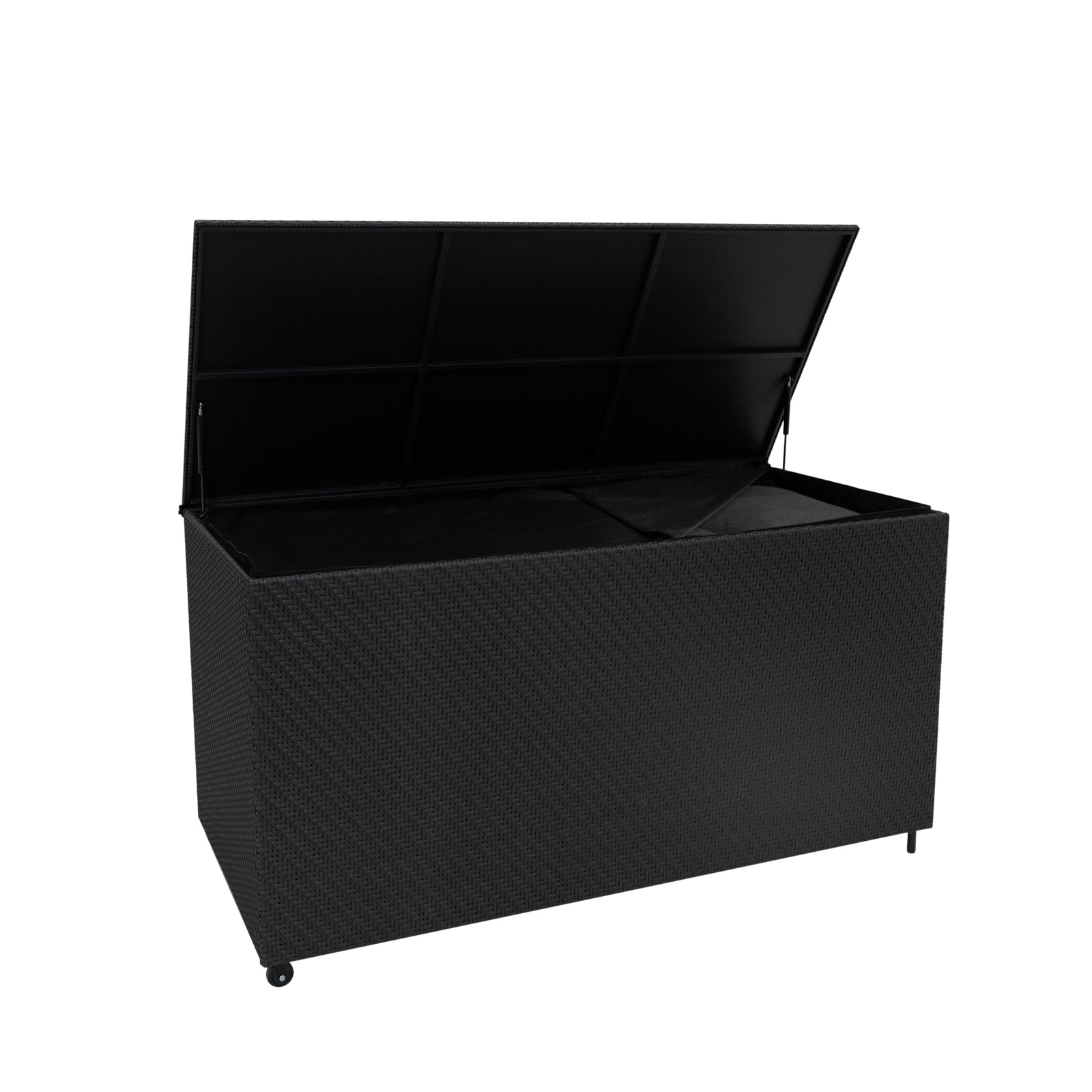 Rattan Cushion Storage Box 700l | Black