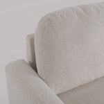 L-shaped Sofa And Chaise Lounge Set With Wooden Legs | White