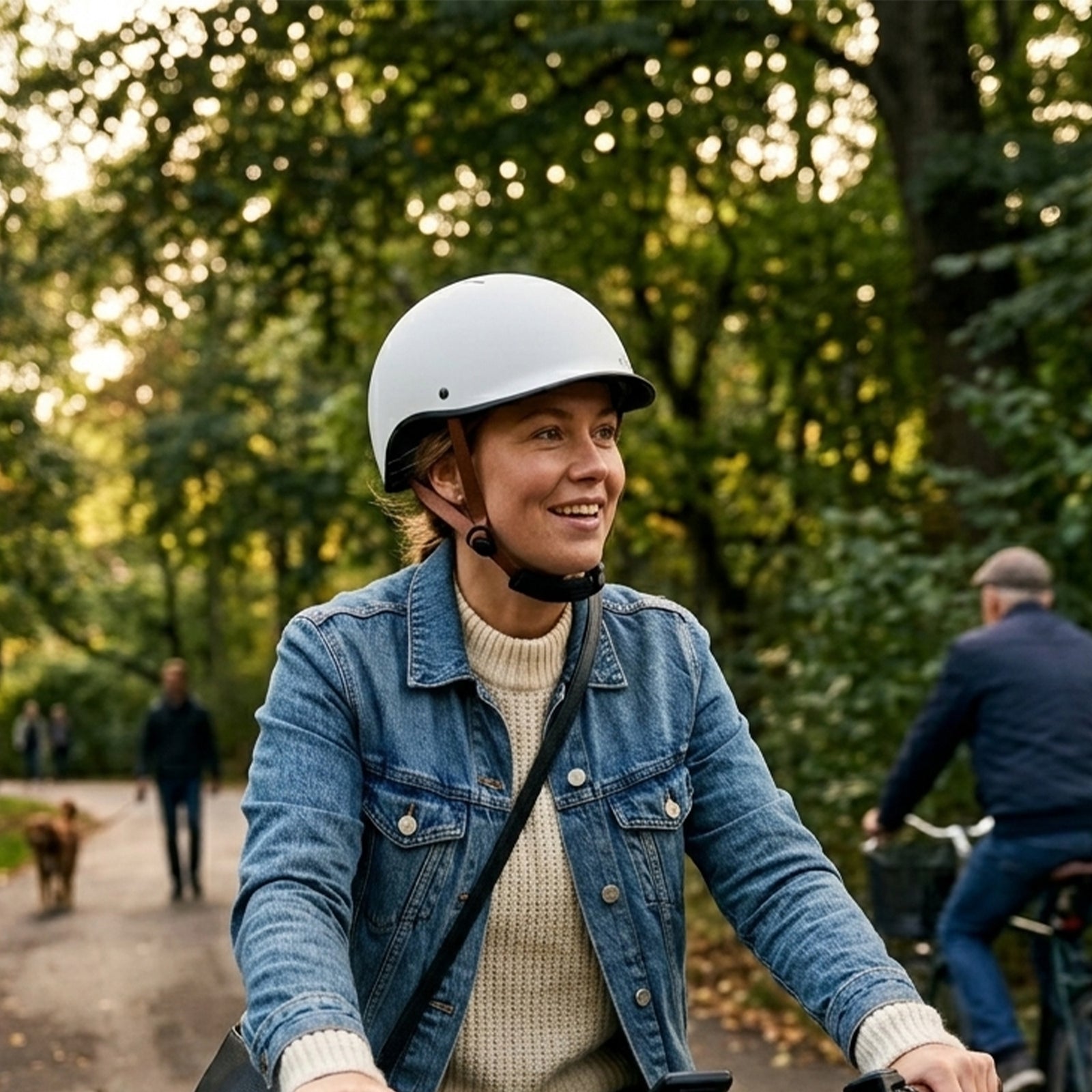 Retro E-bike Helmet – Vintage Style Electric Bike Helmet With Modern Safety Protection | Large | White