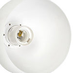 Dama White Pendant Light 3xe27 Hand Made Scandi Style Hanging Ceiling Lamp Enhanced By Natural Wood Detail