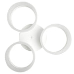 Ring 46cm Led Designer Pendant Lamp A Stunning Centrepiece Formed From 3 Hypnotic White Hoops 36w(150w) Led Hoop
