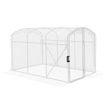 Walk-in Polytunnel Greenhouse W/ Pe Cover 3x2x2m