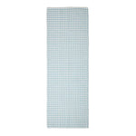 Cotton Gingham Check Rug Hand Woven | 200cm | Blue