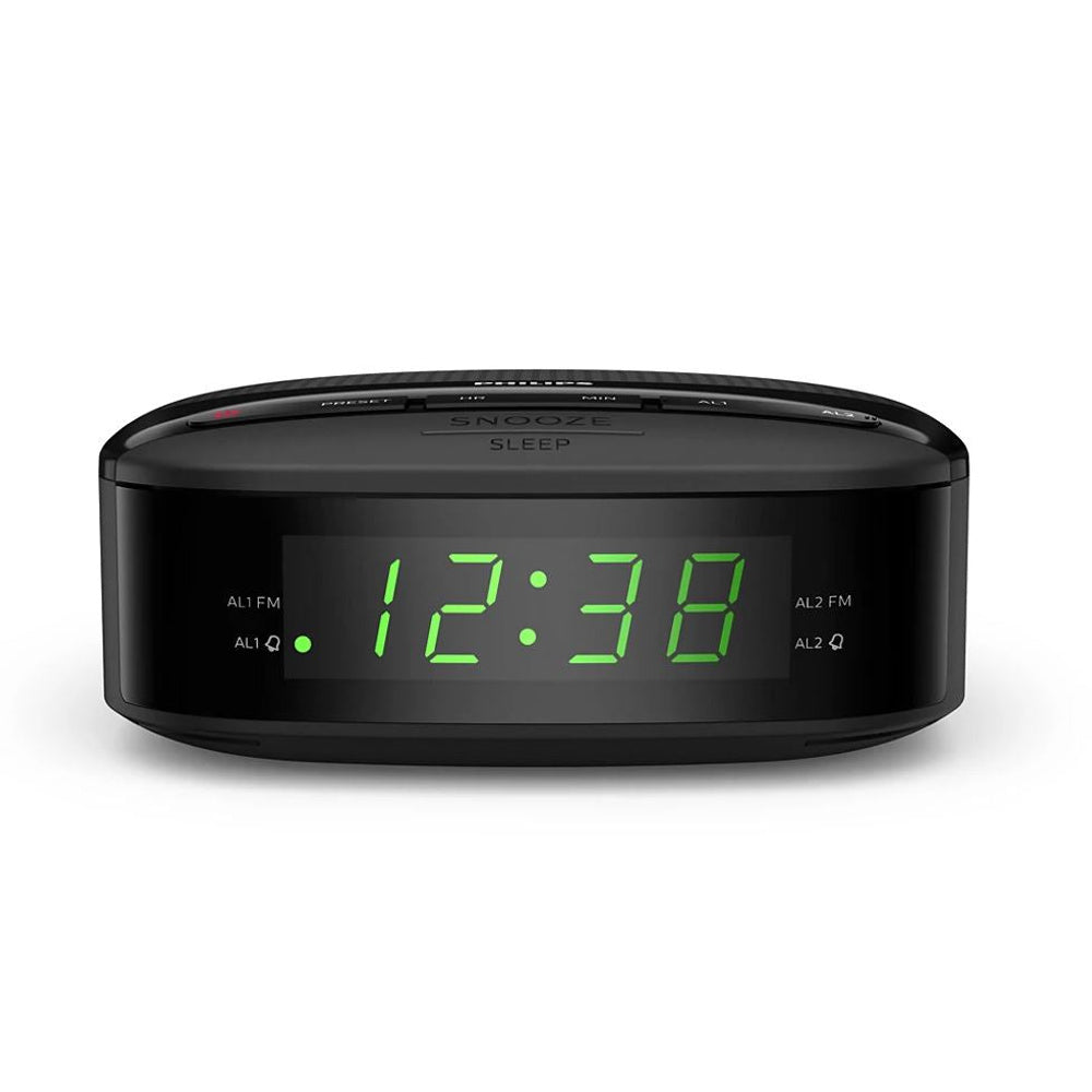 Tar3205-12 Dual Alarm Clock Fm Digital Radio | Black