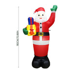 Breeins 180cm/6ft Blow Up Christmas Santa Claus Inflatable Decoration With Led Lights