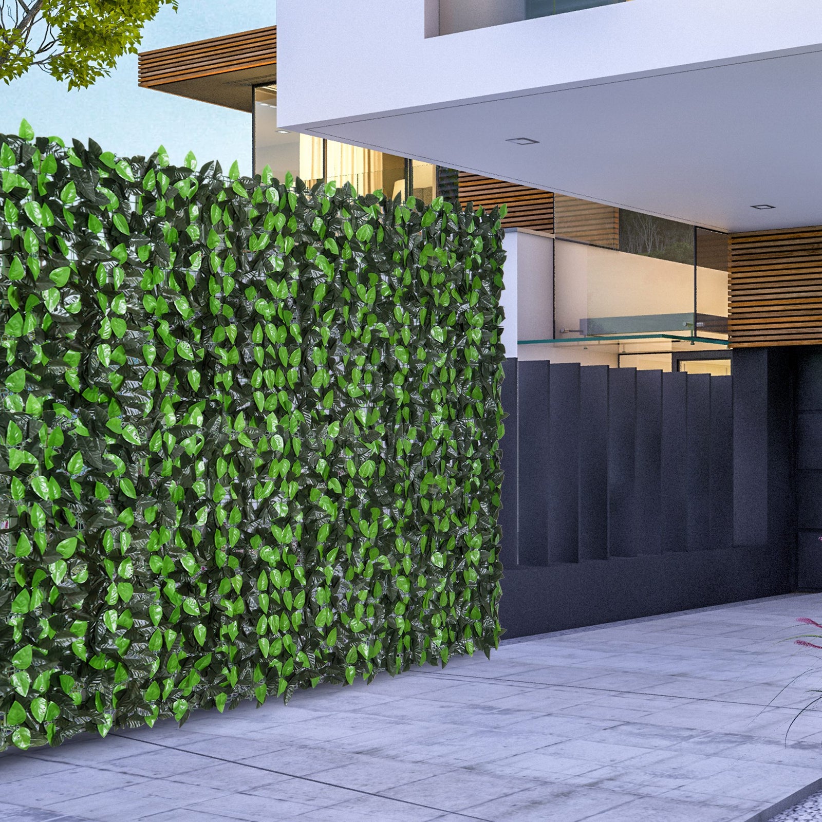 Artificial Leaf Privacy Fence Panel 3mx1m
