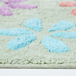 Floral Multi Colour Cotton Bath Mat | Bath Mat | Multi Colour