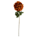 Pack Of 6 X 75cm Artificial Extra Large Reflex Chrysanthemum Orange