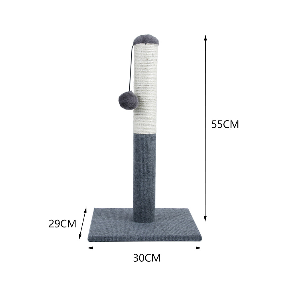 Cat Scratching Post With Hanging Ball For Indoor Cats
