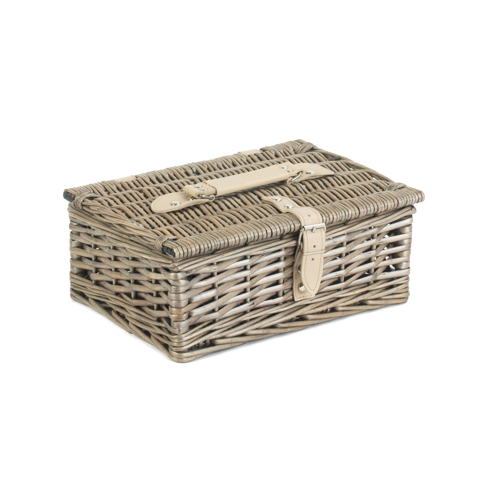 Wicker 25cm Antique Wash Split Willow Basket