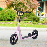 Push Scooter Teen Kids Stunt Bike Ride On With 12" Eva Tyres | Pink